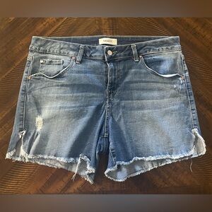 Level 99 Women's Distressed Blue Jean Shorts